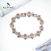 Wholesale Jewelry Light Luxury Style Geometric Copperzinc Alloy Electroplated Microinlaid Artificial Stone Bracelet