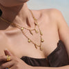 Wholesale Jewelry Light Luxury Style Geometric Octopus Shell Conch Clavicle Necklace 316L Stainless Steel 316L Stainless Steel Electroplating For Women