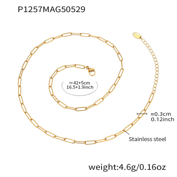 Wholesale Jewelry Light Luxury Style Geometric Octopus Shell Conch Clavicle Necklace 316L Stainless Steel 316L Stainless Steel Electroplating For Women
