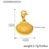 Wholesale Jewelry Light Luxury Style Geometric Octopus Shell Conch Clavicle Necklace 316L Stainless Steel 316L Stainless Steel Electroplating For Women