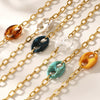 Wholesale Jewelry Light Luxury Style Geometric 316L Stainless Steel And 316L Stainless Steel Electroplated Pig Nose Oshaped Chain Clavicle Necklace For Women