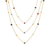 Wholesale Jewelry Light Luxury Style Geometric Titanium Steel Cross Handmade Beaded Necklace With Electroplating