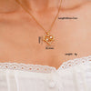 Wholesale Jewelry Light Luxury Style Heart Shape Copper Inlaid Zircon O Word Chain Women's Necklace