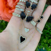 Wholesale Jewelry Light Luxury Style Heart Shaped Copper 18K Gold Plated Pendant Necklace For Women