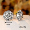 Wholesale Jewelry Light Luxury Style Round Copper Earrings Inlaid With Zircon For Women