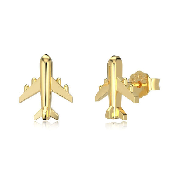 Wholesale Jewelry Light Luxury Style Silver 925 Sterling Silver Aircraft Around The Earth Stars Sun And Moon Clouds Cosmic Electroplated Earrings Necklace Bracelet For Women