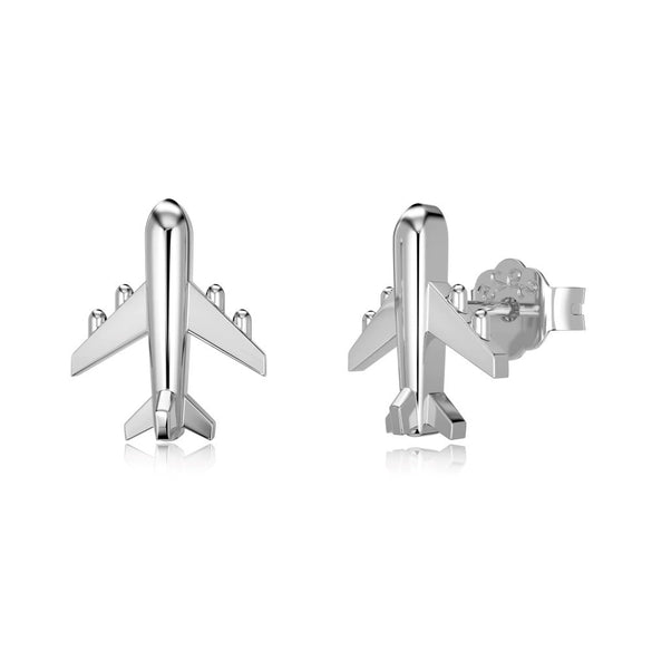 Wholesale Jewelry Light Luxury Style Silver 925 Sterling Silver Aircraft Around The Earth Stars Sun And Moon Clouds Cosmic Electroplated Earrings Necklace Bracelet For Women