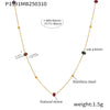 Wholesale Jewelry Light Luxury 316L Stainless Steel Geometric Cross Chain Handmade Beaded Necklace For Women