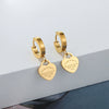 Wholesale Jewelry Light Luxury Titanium Steel Geometric Electroplating Earrings