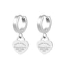 Wholesale Jewelry Light Luxury Titanium Steel Geometric Electroplating Earrings