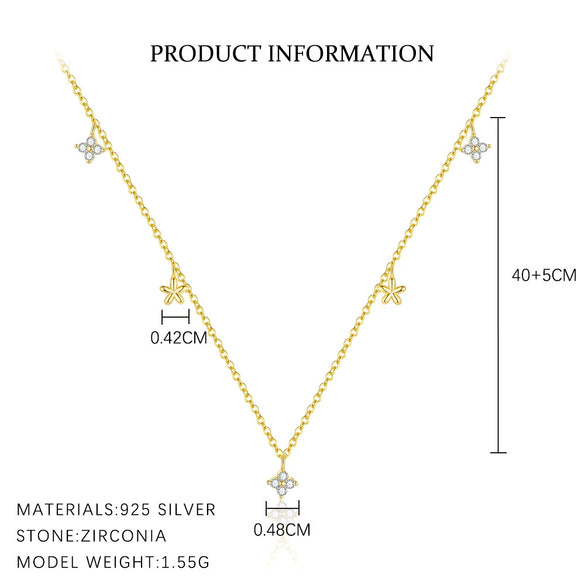Wholesale Jewelry Light Luxury Water Drop 925 Sterling Silver Necklace For Women