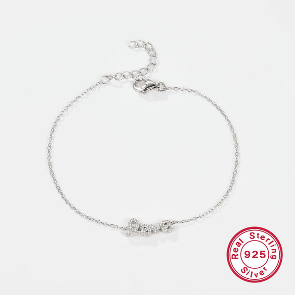 Wholesale Jewelry Love 925 Silver Necklace Electroplating