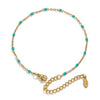 Wholesale Jewelry Lovely Geometric Titanium Steel Enamel Cross Beaded Bracelet With Electroplating