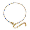 Wholesale Jewelry Lovely Geometric Titanium Steel Enamel Cross Beaded Bracelet With Electroplating