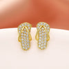 Wholesale Jewelry Lovely Style Copper Heart Water Drop Bell Shaped Microinlaid Zircon And Mixed Gemstone Setting O Word Chain Necklace For Women With Electroplating