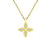 Wholesale Jewelry Lucky Clover Necklace Pure Silver Chain With Silver Flower Zircon Pendant Electroplated
