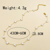 Wholesale Jewelry Luxurious Sweet Geometric Pearl 304 Stainless Steel 14K Gold Plated Plating Necklace