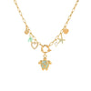 Wholesale Jewelry Marine Elements Turtle Pendant Stainless Steel 18K Gold Plated Necklace Fashion Animal Geometric Zodiac Design