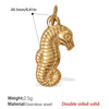 Wholesale Jewelry Marine Life Animal Zodiac 316L Stainless Steel Pendant Electroplated