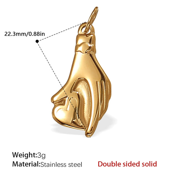 Wholesale Jewelry Marine Life Animal Zodiac 316L Stainless Steel Pendant Electroplated