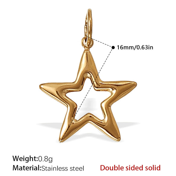 Wholesale Jewelry Marine Life Animal Zodiac 316L Stainless Steel Pendant Electroplated
