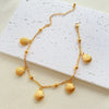 Wholesale Jewelry Marine Style Commute Starfish Dolphin Shell 201 Stainless Steel Gold Plated Anklet