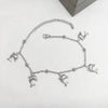 Wholesale Jewelry Marine Style Commute Starfish Dolphin Shell 201 Stainless Steel Gold Plated Anklet