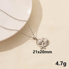 Wholesale Jewelry Marine Style Starfish Conch Shell 304 Stainless Steel Chain Pendant Necklace