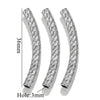 Wholesale Jewelry Material Stainless Steel Plated 18K Color Retaining Embossed Tube Beads With Totem Pattern Handmade Accessories