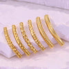 Wholesale Jewelry Material Stainless Steel Plated 18K Color Retaining Embossed Tube Beads With Totem Pattern Handmade Accessories