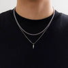 Wholesale Jewelry Men's Hiphop Style Alloy Geometric Pendant Necklace Handmade