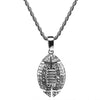 Wholesale Jewelry Men's Rugby Pendant Necklace Alloy With Diamond And Geometric Design