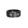 Wholesale Jewelry Men's Stainless Steel Rotating Decompression Ring With Letters Numbers Text Electroplated