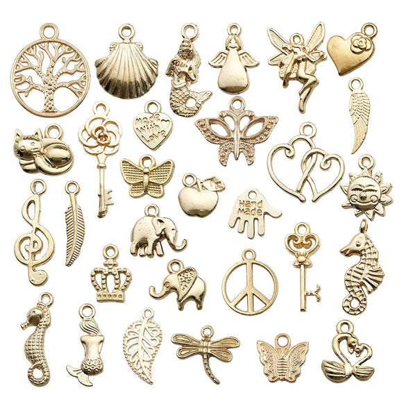 Wholesale Jewelry Mermaid Pendant Zinc Alloy Electroplated Diy Jewelry Accessories