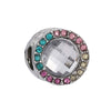Wholesale Jewelry Metal Alloy Bracelet Accessories Doublesided Diamond Large Hole Beads Hand Ornaments Ocean Star Cutout Loose Beads With Totem Pattern Electroplating Treatment