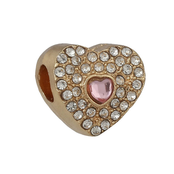 Wholesale Jewelry Metal Alloy Bracelet Accessories Doublesided Diamond Large Hole Beads Hand Ornaments Ocean Star Cutout Loose Beads With Totem Pattern Electroplating Treatment