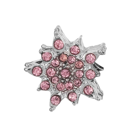 Wholesale Jewelry Metal Alloy Bracelet Accessories Doublesided Diamond Large Hole Beads Hand Ornaments Ocean Star Cutout Loose Beads With Totem Pattern Electroplating Treatment