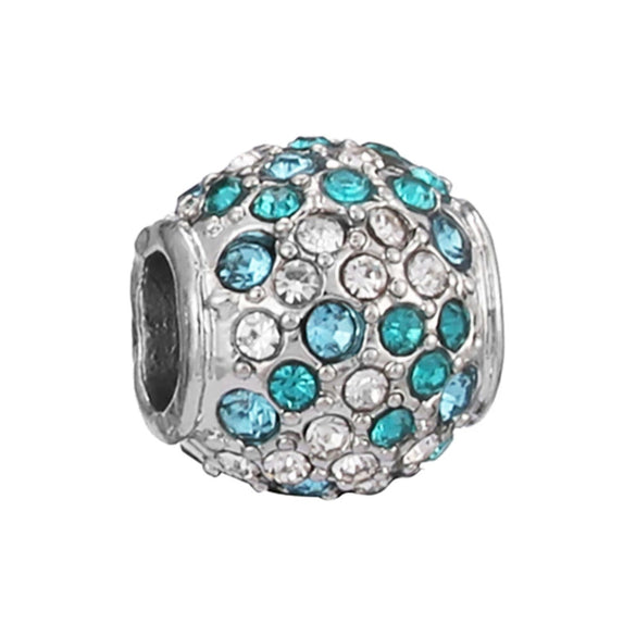 Wholesale Jewelry Metal Alloy Bracelet Accessories Doublesided Diamond Large Hole Beads Hand Ornaments Ocean Star Cutout Loose Beads With Totem Pattern Electroplating Treatment