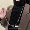 Wholesale Jewelry Metal Alloy Copper Geometric Letters Numbers Text Electroplating Clavicle Chain Necklace For Women
