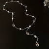 Wholesale Jewelry Metal Alloy Copper Geometric Letters Numbers Text Electroplating Clavicle Chain Necklace For Women