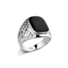 Wholesale Jewelry Metal Geometric Hollow Carved Electroplated Unisex Ring