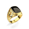 Wholesale Jewelry Metal Geometric Hollow Carved Electroplated Unisex Ring