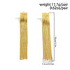 Wholesale Jewelry Metal Geometric Retro Tassel Earrings With Electroplating For Women