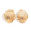 Wholesale Jewelry Metal Geometric Striped Stud Earrings With Electroplating For Women