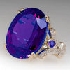 Wholesale Jewelry Metal Opal Heart Shape Diamond Ring For Women