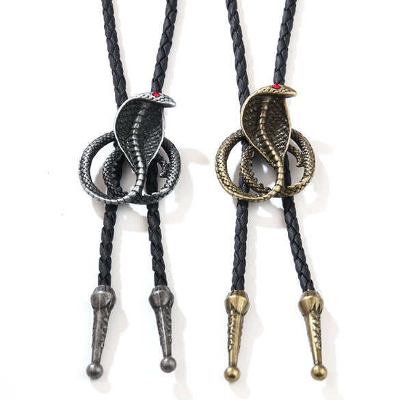Wholesale Jewelry Metal Pendant With Cobra Zodiac Pattern In Alloy Electroplated Retro Style Unisex Necklace