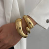 Wholesale Jewelry Metal Wind Geometric Opening Smooth Bracelet Alloy Electroplating Women's Unisex