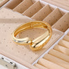 Wholesale Jewelry Metal Wind Geometric Opening Smooth Bracelet Alloy Electroplating Women's Unisex