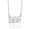 Wholesale Jewelry Microinlay Copper Pendant Necklace With Letters Numbers Text For Women