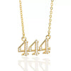 Wholesale Jewelry Microinlay Copper Pendant Necklace With Letters Numbers Text For Women